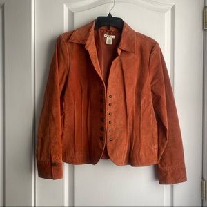 Burnt Orange Suede Jacket